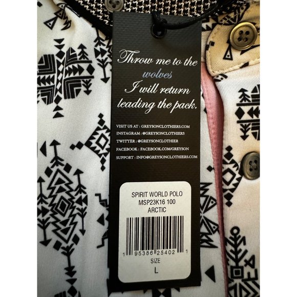 LG Greyson Golf Polo Men’s ARCTIC‎ Short Sleeve Performance Shirt Collared NWT - Picture 6 of 9